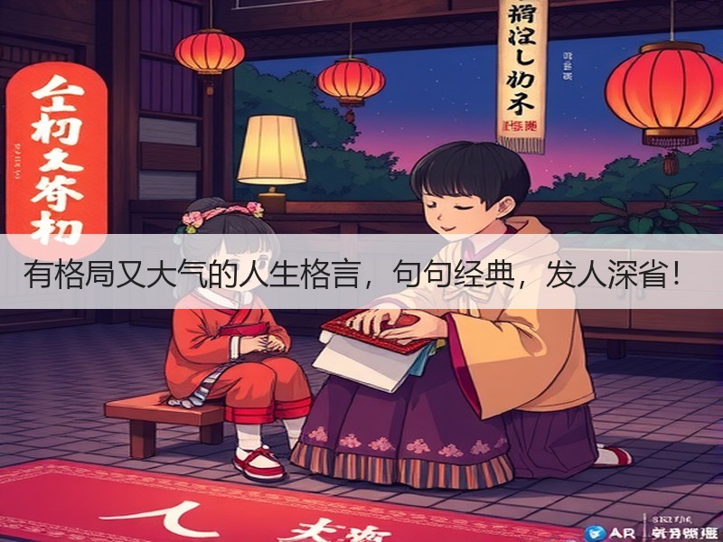 有格局又大气的人生格言，句句经典，发人深省！
