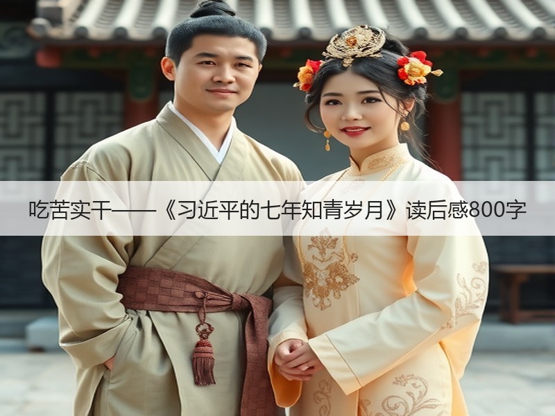 吃苦实干——《习近平的七年知青岁月》读后感800字