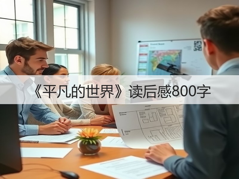 《平凡的世界》读后感800字