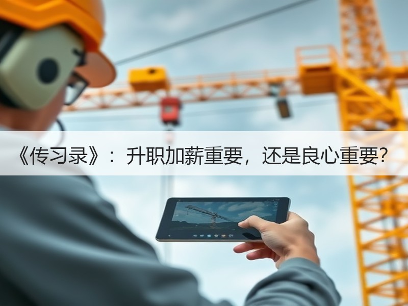 《传习录》：升职加薪重要，还是良心重要？