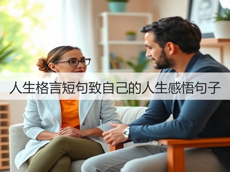 人生格言短句致自己的人生感悟句子