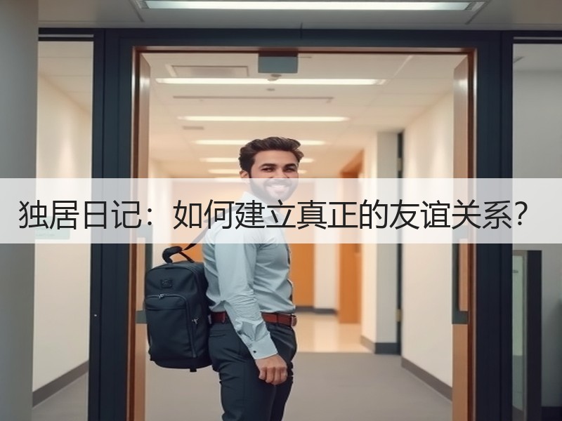 独居日记：如何建立真正的友谊关系？