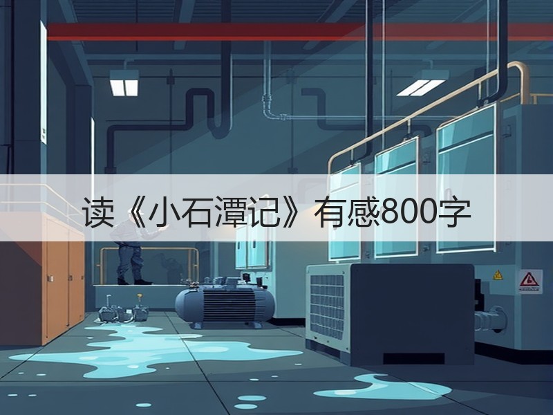 读《小石潭记》有感800字