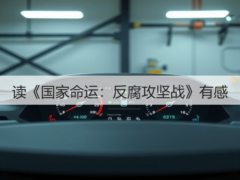 读《国家命运：反腐攻坚战》有感