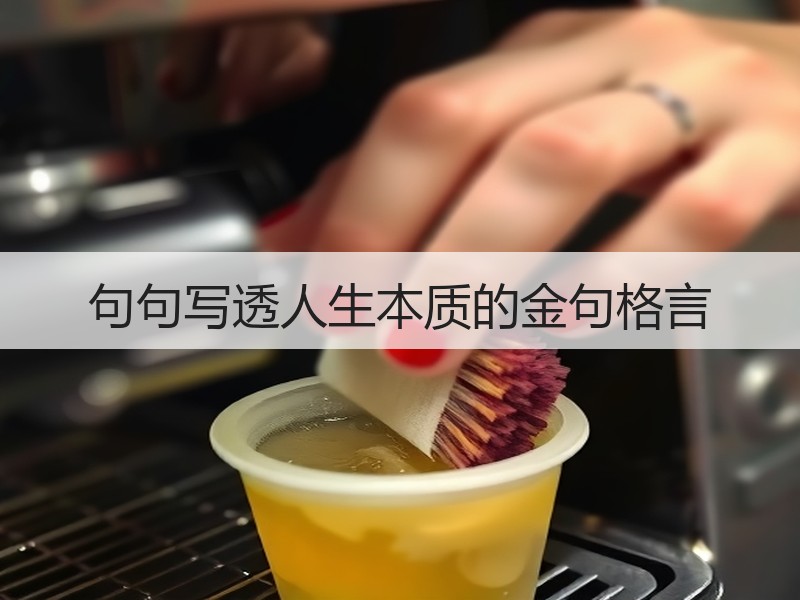 句句写透人生本质的金句格言