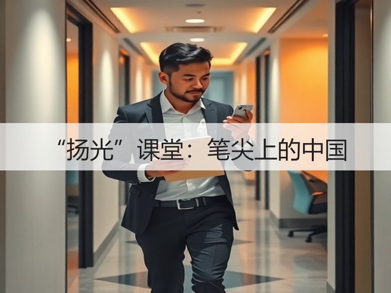 “扬光”课堂：笔尖上的中国
