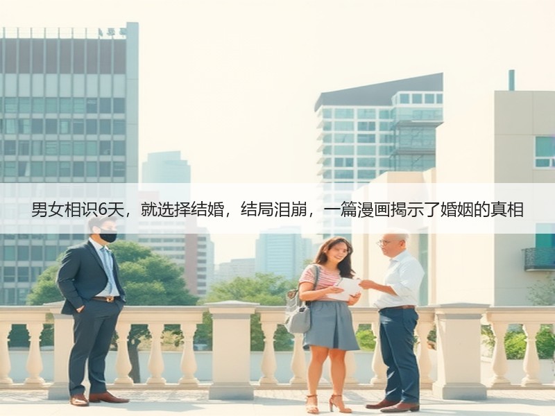 男女相识6天，就选择结婚，结局泪崩，一篇漫画揭示了婚姻的真相