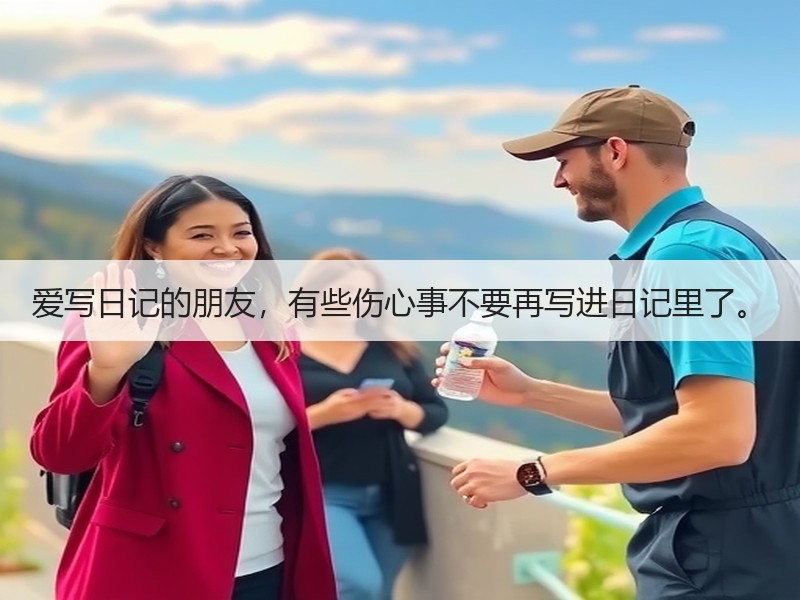 爱写日记的朋友，有些伤心事不要再写进日记里了。