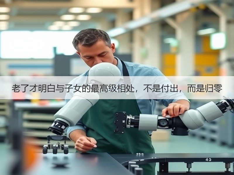 老了才明白与子女的最高级相处，不是付出，而是归零