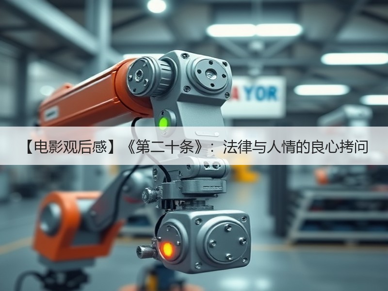 【电影观后感】《第二十条》：法律与人情的良心拷问