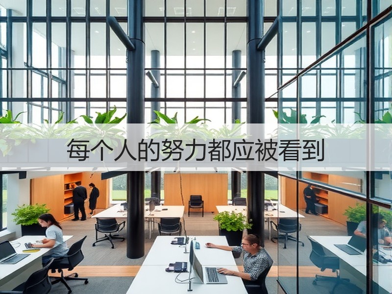 每个人的努力都应被看到
