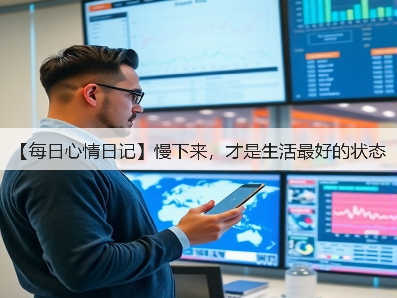 【每日心情日记】慢下来，才是生活最好的状态