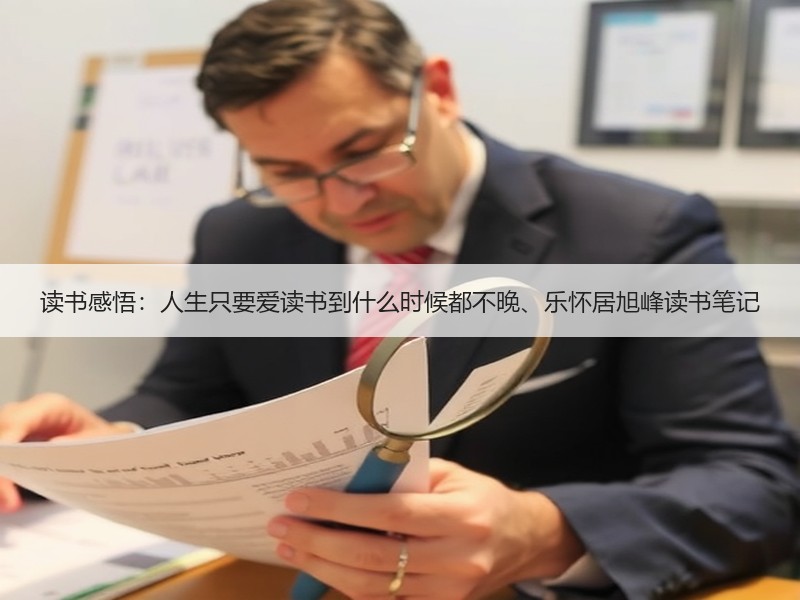 读书感悟：人生只要爱读书到什么时候都不晚、乐怀居旭峰读书笔记