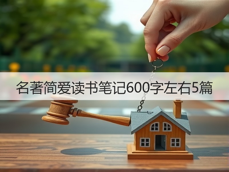 名著简爱读书笔记600字左右5篇