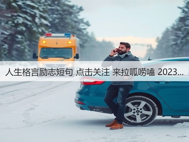 人生格言励志短句 点击关注 来拉呱唠嗑 2023...
