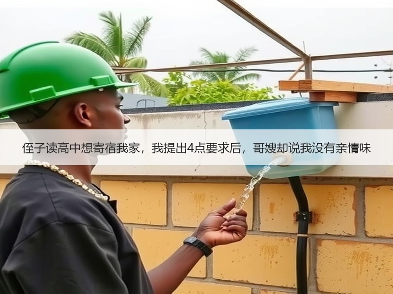 侄子读高中想寄宿我家，我提出4点要求后，哥嫂却说我没有亲情味