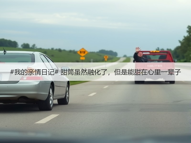 #我的亲情日记# 甜筒虽然融化了，但是能甜在心里一辈子