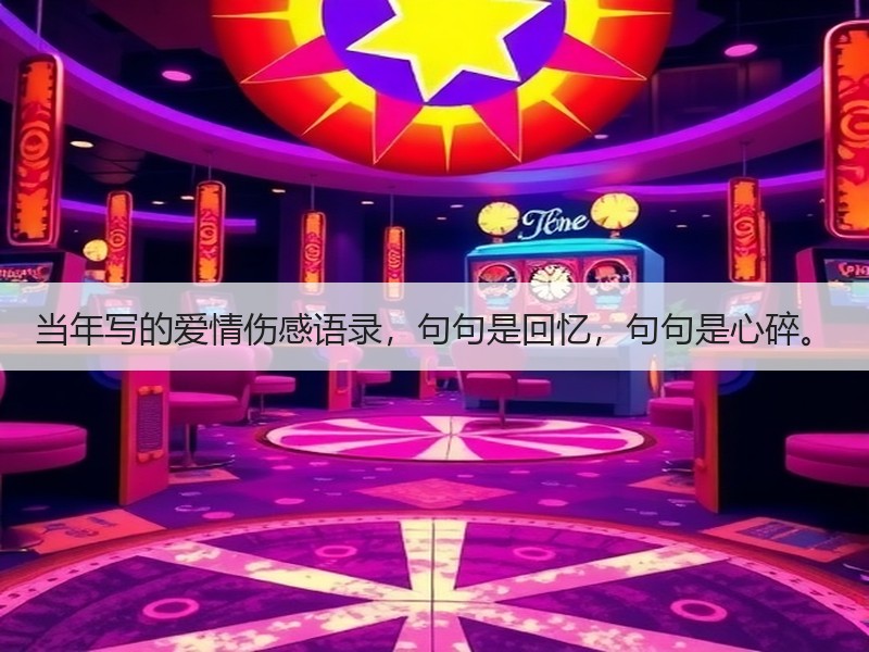 当年写的爱情伤感语录，句句是回忆，句句是心碎。