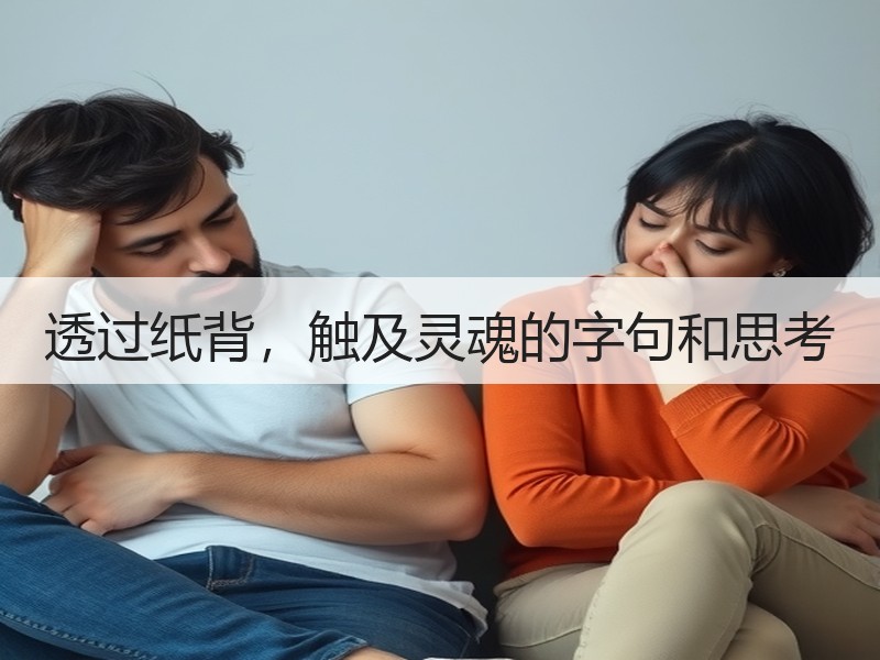 透过纸背，触及灵魂的字句和思考