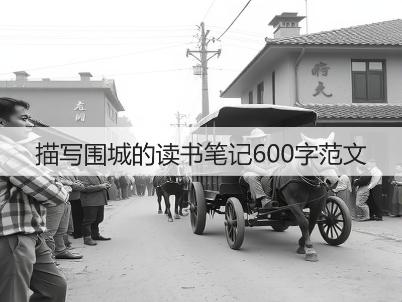 描写围城的读书笔记600字范文