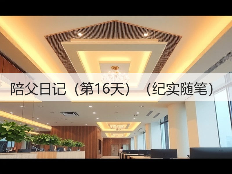 陪父日记（第16天）（纪实随笔）