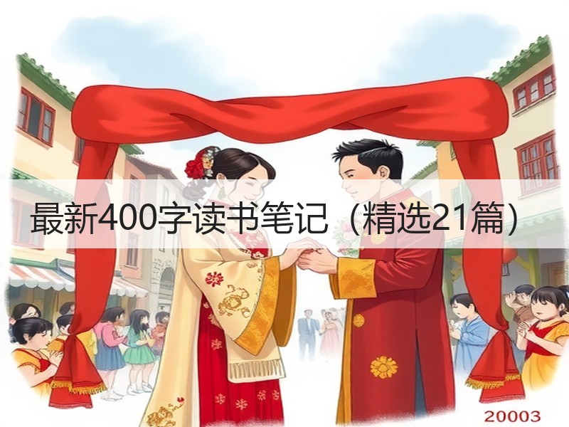 最新400字读书笔记（精选21篇）