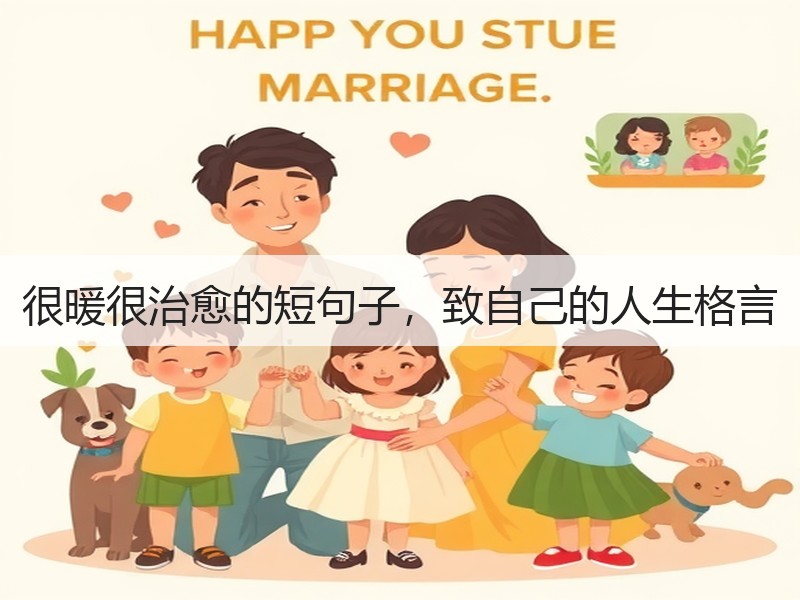 很暖很治愈的短句子，致自己的人生格言