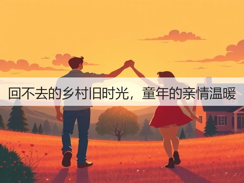 回不去的乡村旧时光，童年的亲情温暖