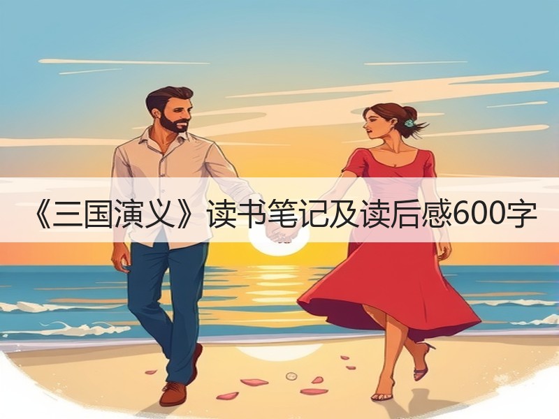 《三国演义》读书笔记及读后感600字
