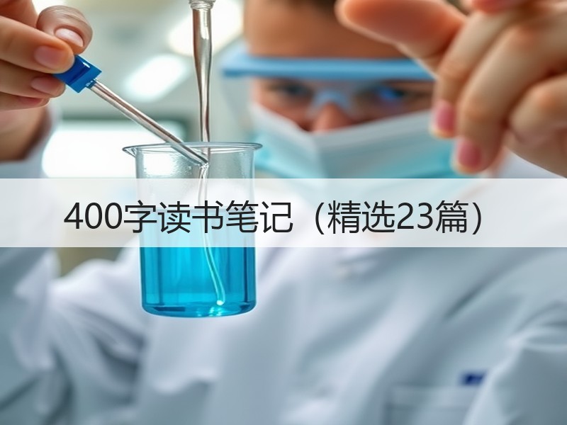 400字读书笔记（精选23篇）