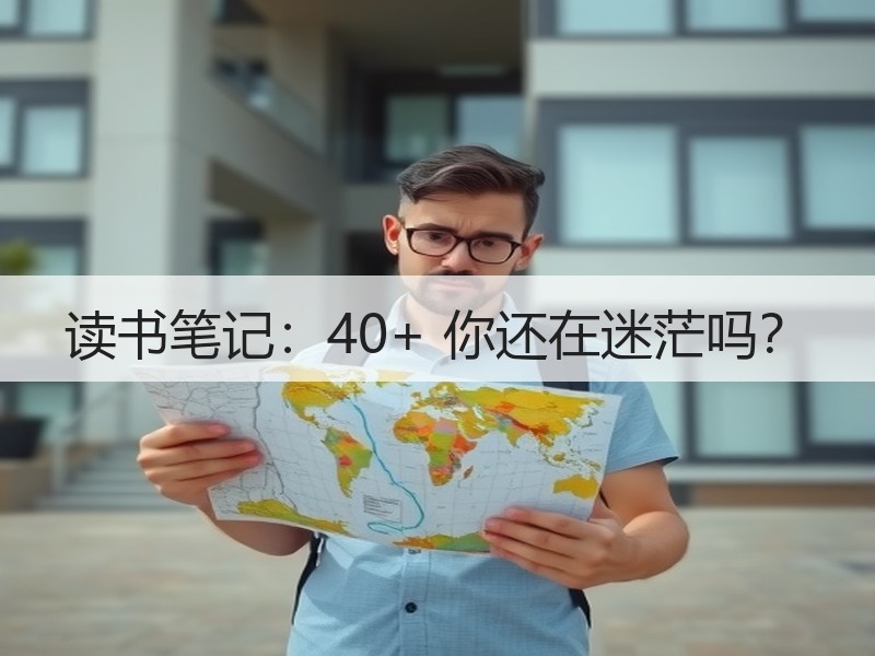 读书笔记：40+ 你还在迷茫吗？