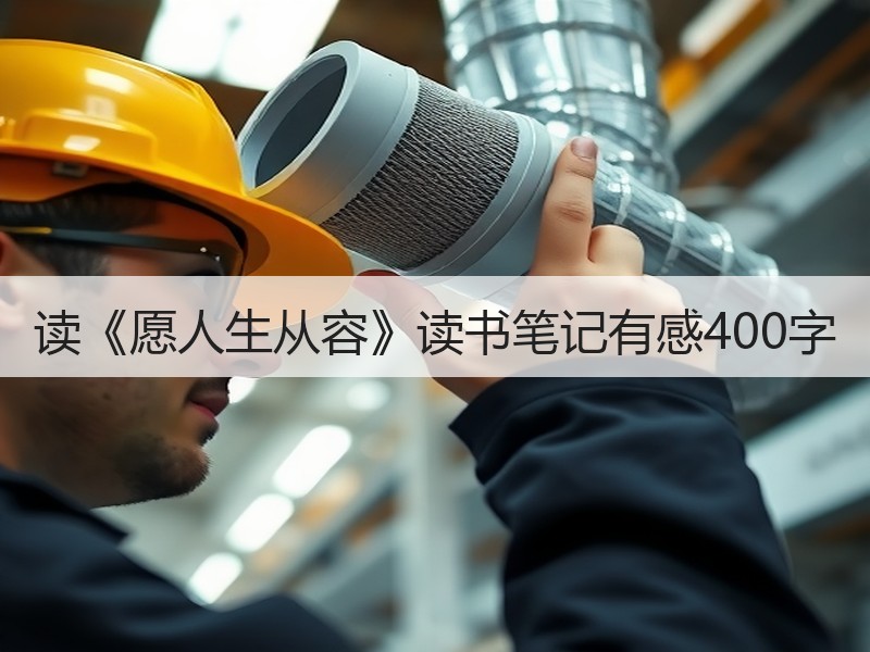 读《愿人生从容》读书笔记有感400字
