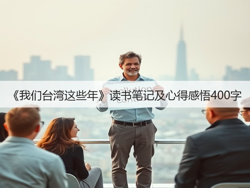 《我们台湾这些年》读书笔记及心得感悟400字