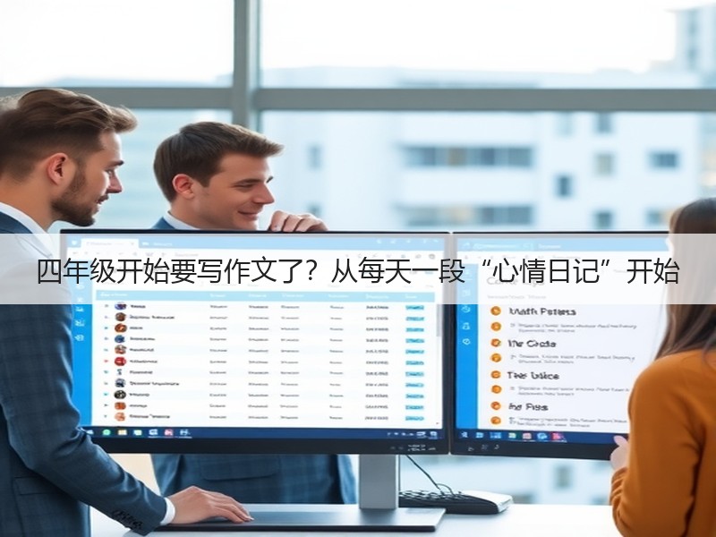 四年级开始要写作文了？从每天一段“心情日记”开始