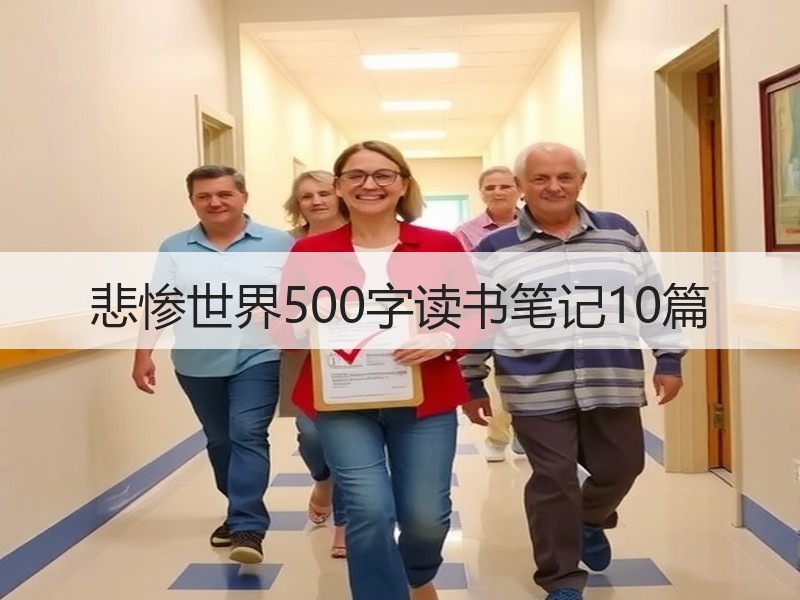 悲惨世界500字读书笔记10篇