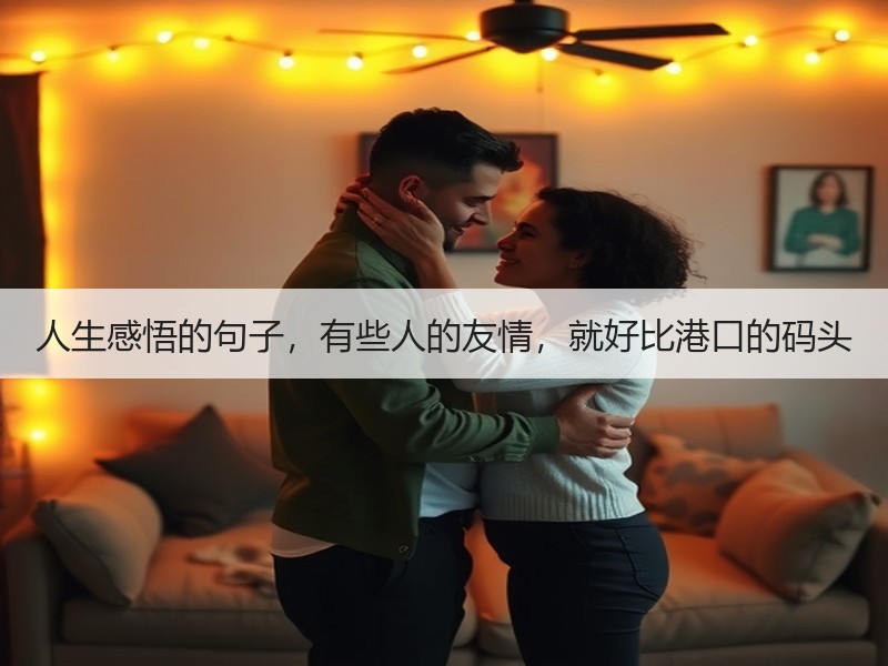 人生感悟的句子，有些人的友情，就好比港口的码头