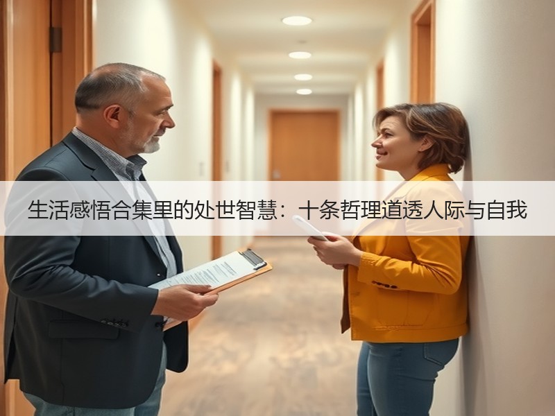 生活感悟合集里的处世智慧：十条哲理道透人际与自我