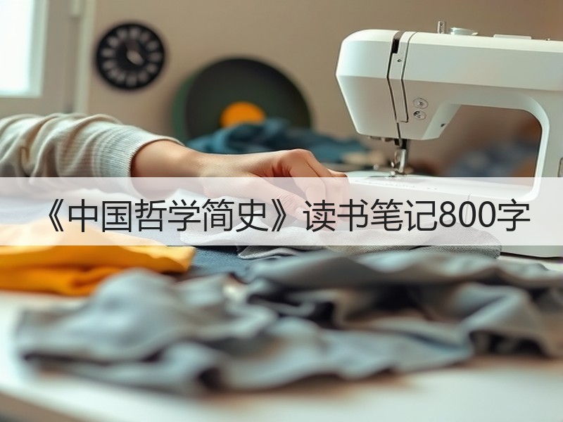 《中国哲学简史》读书笔记800字