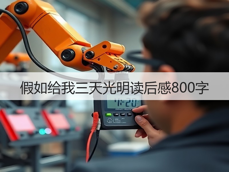 假如给我三天光明读后感800字