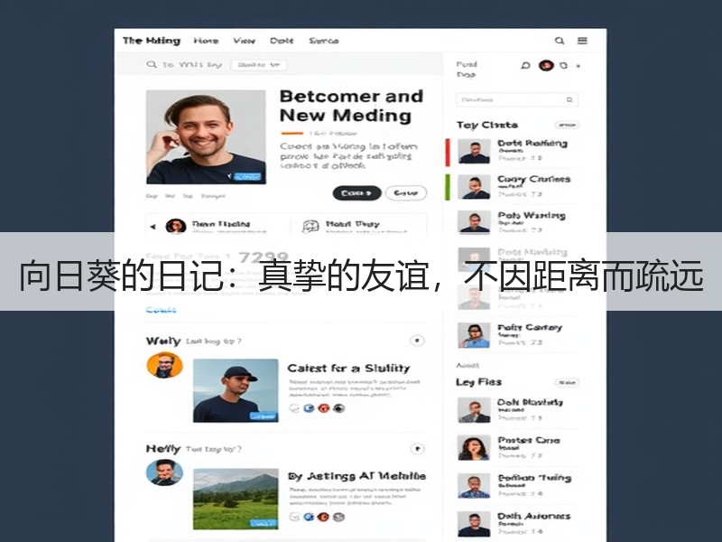 向日葵的日记：真挚的友谊，不因距离而疏远