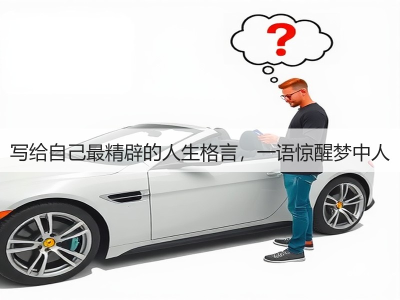写给自己最精辟的人生格言，一语惊醒梦中人