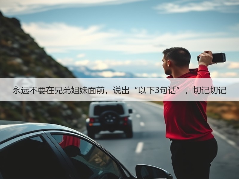 永远不要在兄弟姐妹面前，说出“以下3句话”，切记切记