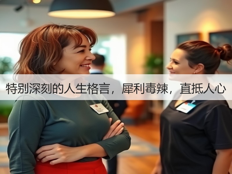 特别深刻的人生格言，犀利毒辣，直抵人心