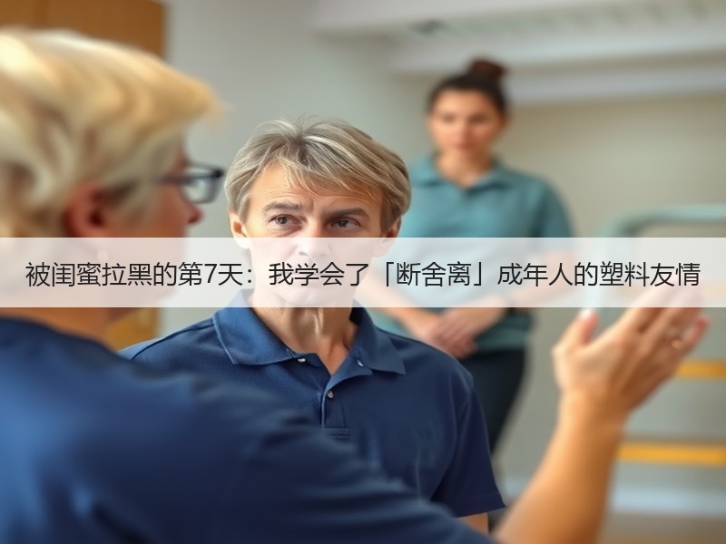 被闺蜜拉黑的第7天：我学会了「断舍离」成年人的塑料友情