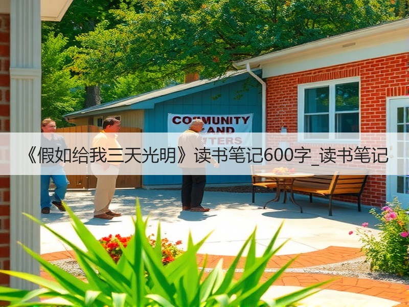 《假如给我三天光明》读书笔记600字_读书笔记