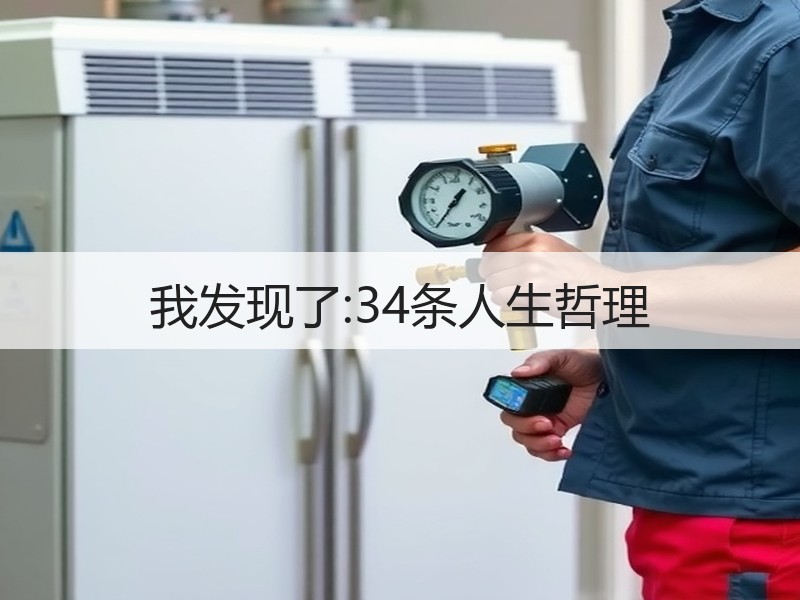 我发现了:34条人生哲理