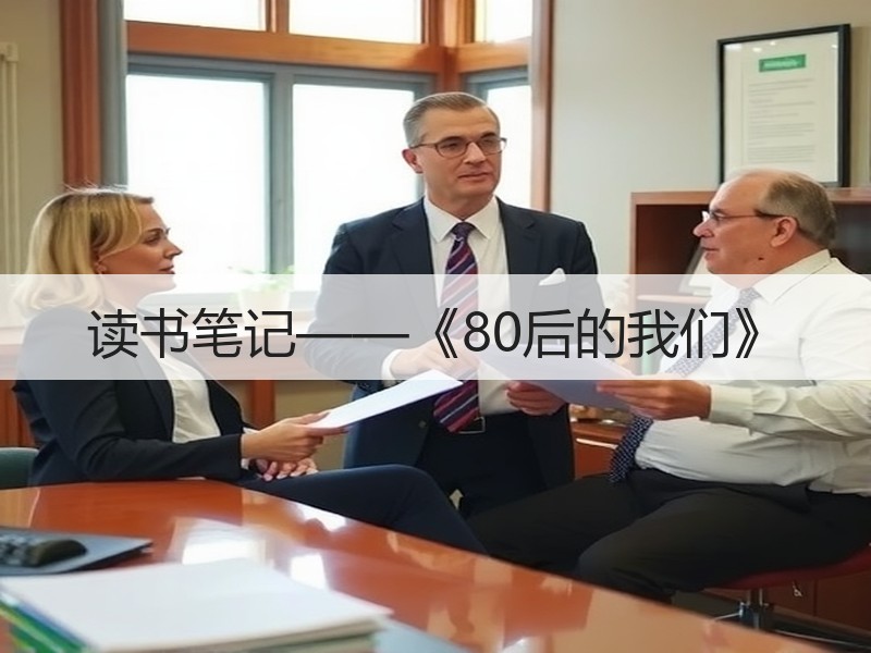 读书笔记——《80后的我们》