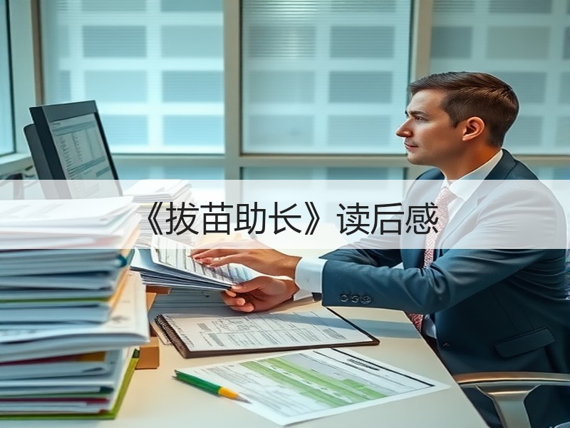 《拔苗助长》读后感