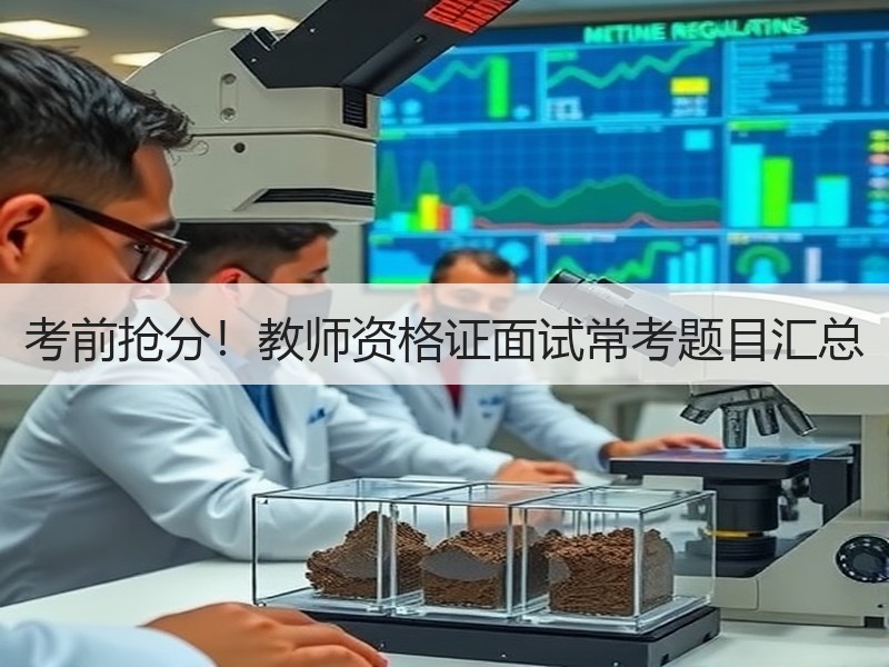 考前抢分！教师资格证面试常考题目汇总
