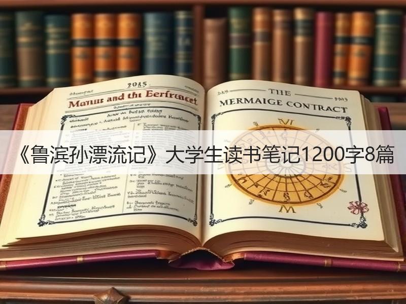 《鲁滨孙漂流记》大学生读书笔记1200字8篇